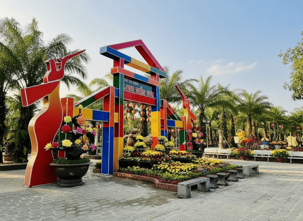 Vị trí khu du lịch Long Điền Sơn